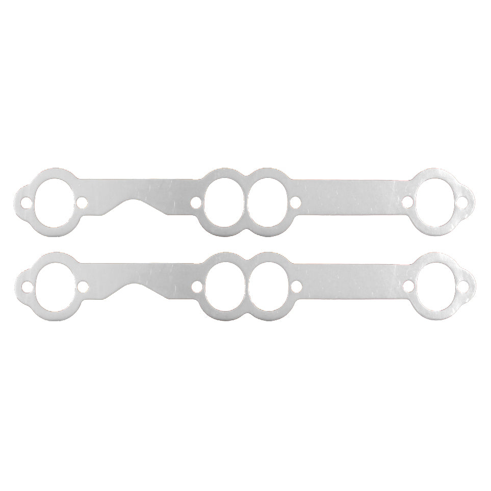 Remflex Exhaust Header / Manifold Gasket - 1.563 x 1.875 in Oval Port - Graphite - Small Block Chevy - Pair