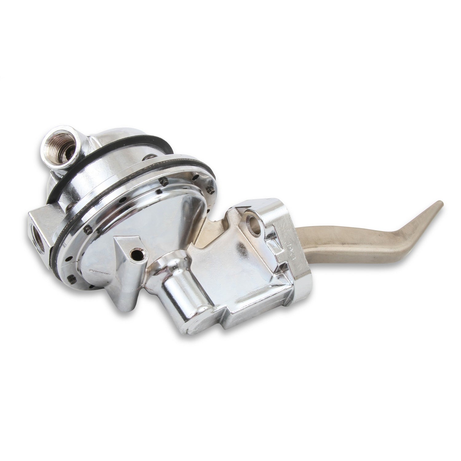 Holley Mechanical Fuel Pump - 110 gph - 6.5-8 psi - 3/8 in NPT Female Inlet / Outlet - Polished - Gas - Small Block Ford