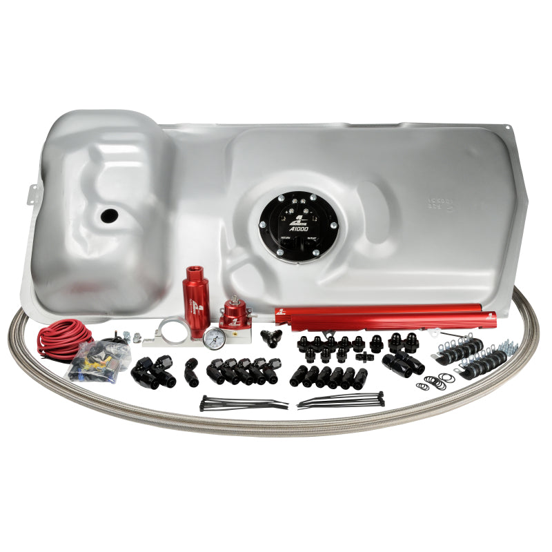 Aeromotive Stealth Fuel Cell - 44 x 21 x 12 in Tall - 10 AN O-Ring Outlet - 100 gph - 380 lph at 70 psi - Ford Mustang 1986-95