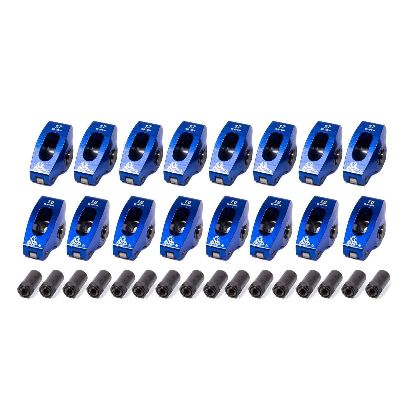Scorpion Performance SBC Roller Rocker Arms 1.7/1.6 Ratio 7/16 Stud