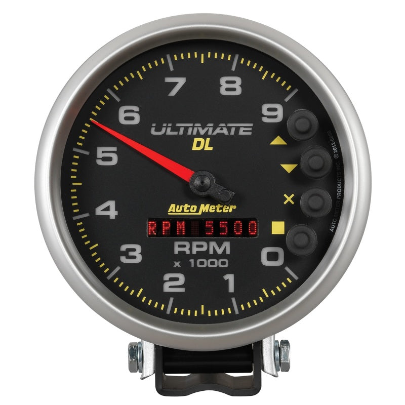Auto Meter 5" Ultimate DL Tach - 9000 RPM Black
