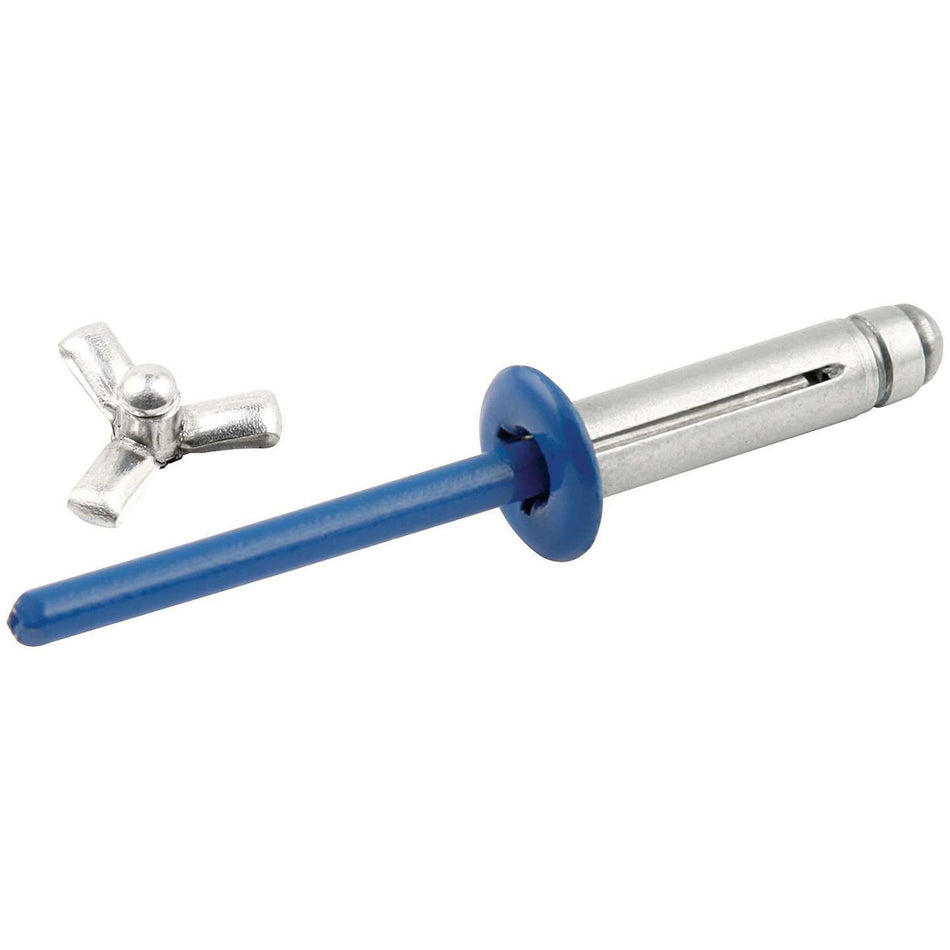 Allstar Performance 3/16" Small Head Tri-Fold Rivets - Chevron Blue - Aluminum Mandrel - (250 Pack)