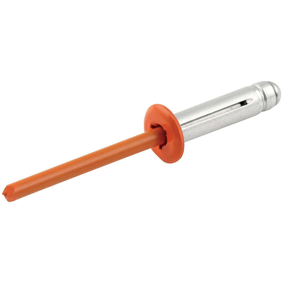 Allstar Performance 3/16" Small Head Tri-Fold Rivets - Orange - Aluminum Mandrel - (250 Pack)