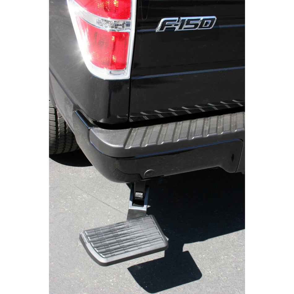 AMP Research BedStep Step Board - Bumper Mount - Black - Ford Fullsize Truck 2006-14