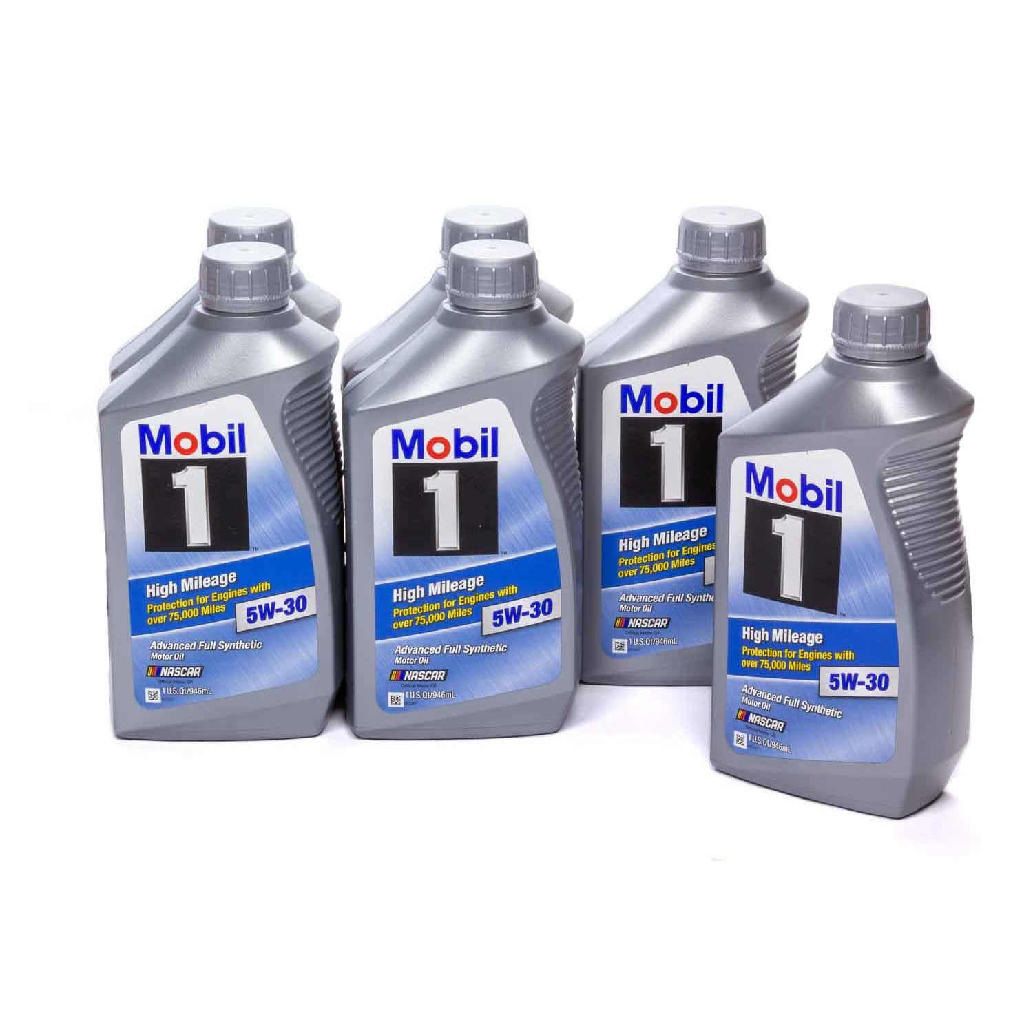 Mobil 1 5w30 High Mileage Oil Case 6x1 Quart Bottles