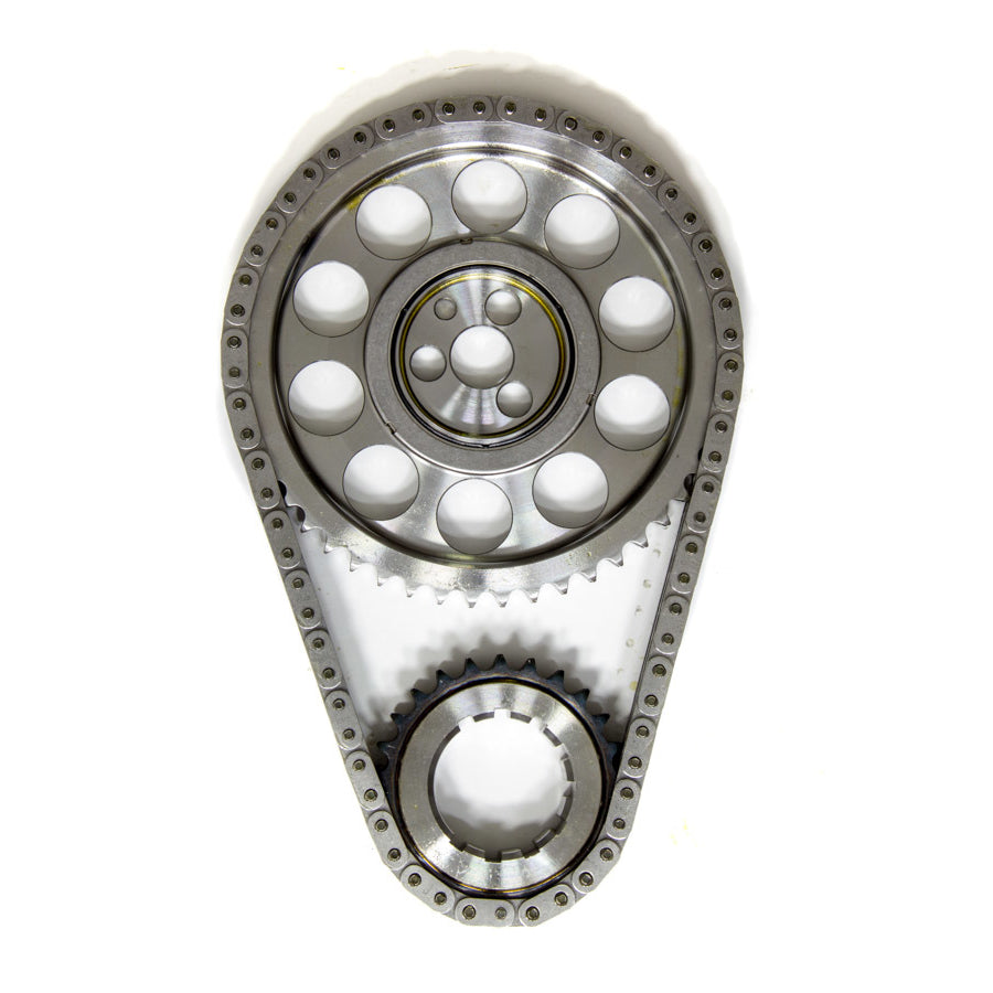 Rollmaster / Romac Red Series Double Roller Timing Chain Set - Keyway Adjustable - 3-Bolt - Billet - Mopar B / RB-Series