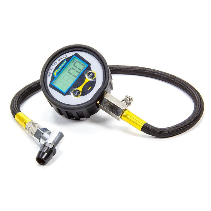 Proform Performance Parts 0-60 psi Tire Pressure Gauge Digital 2-1/2" Diameter Black Face - 1/10 lb Increments