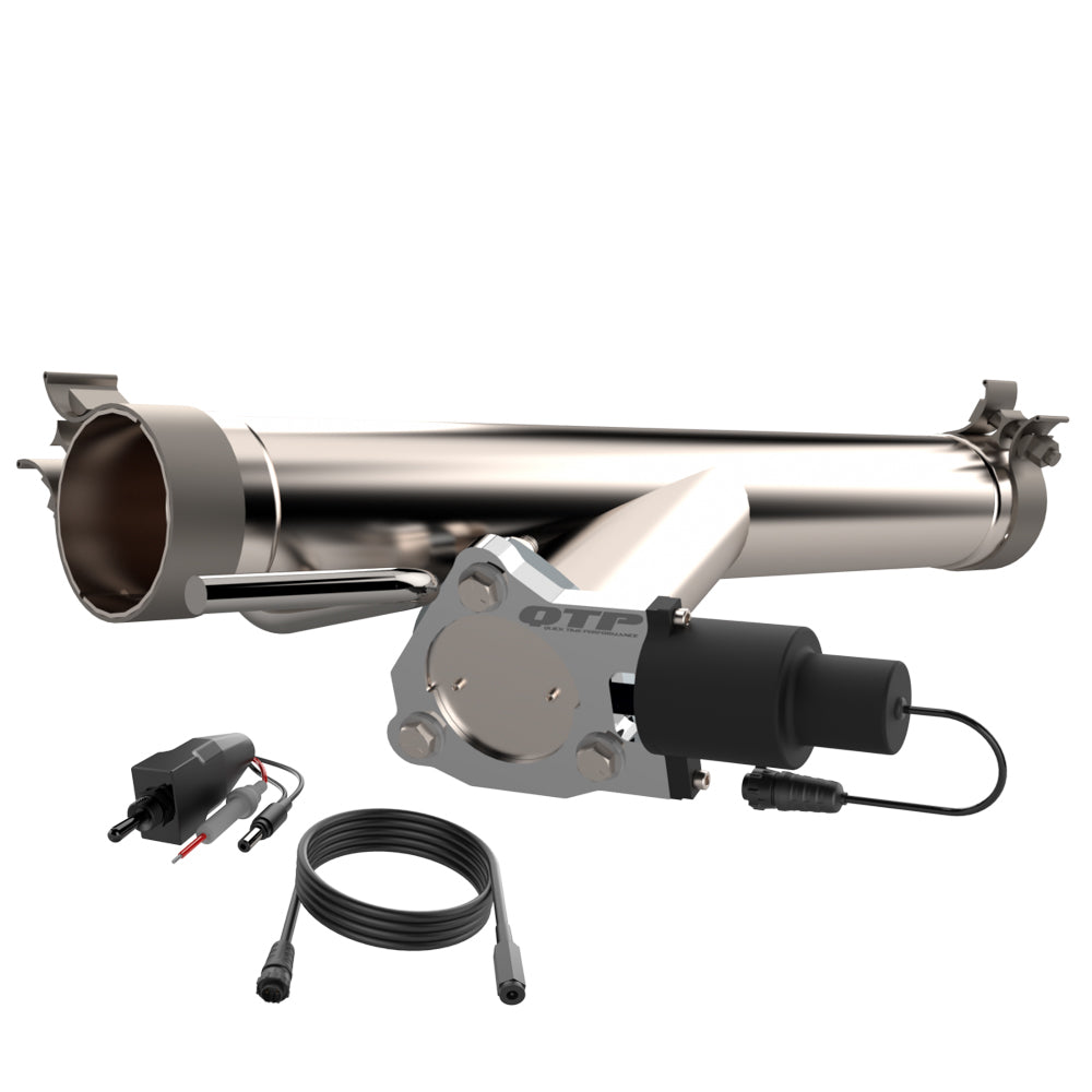 Quick Time Aggressor Electric Clamp-On Exhaust Cut-Out - Single - 5.7 L - Dodge Ram Fullsize Truck - 2009-19