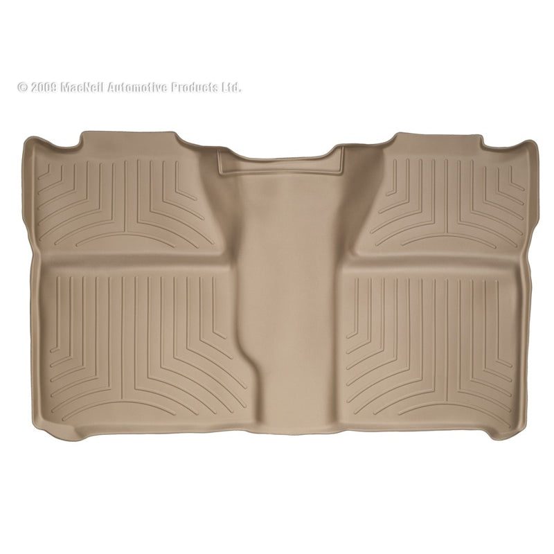 WeatherTech FloorLiner - 2nd Row - Tan - Crew Cab - GM Fullsize Truck 2007-14
