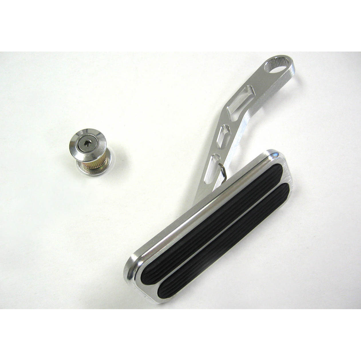 Lokar Drive-By-Wire XL Pedal Assembly Gas Firewall Mount Rubber Pads - Aluminum