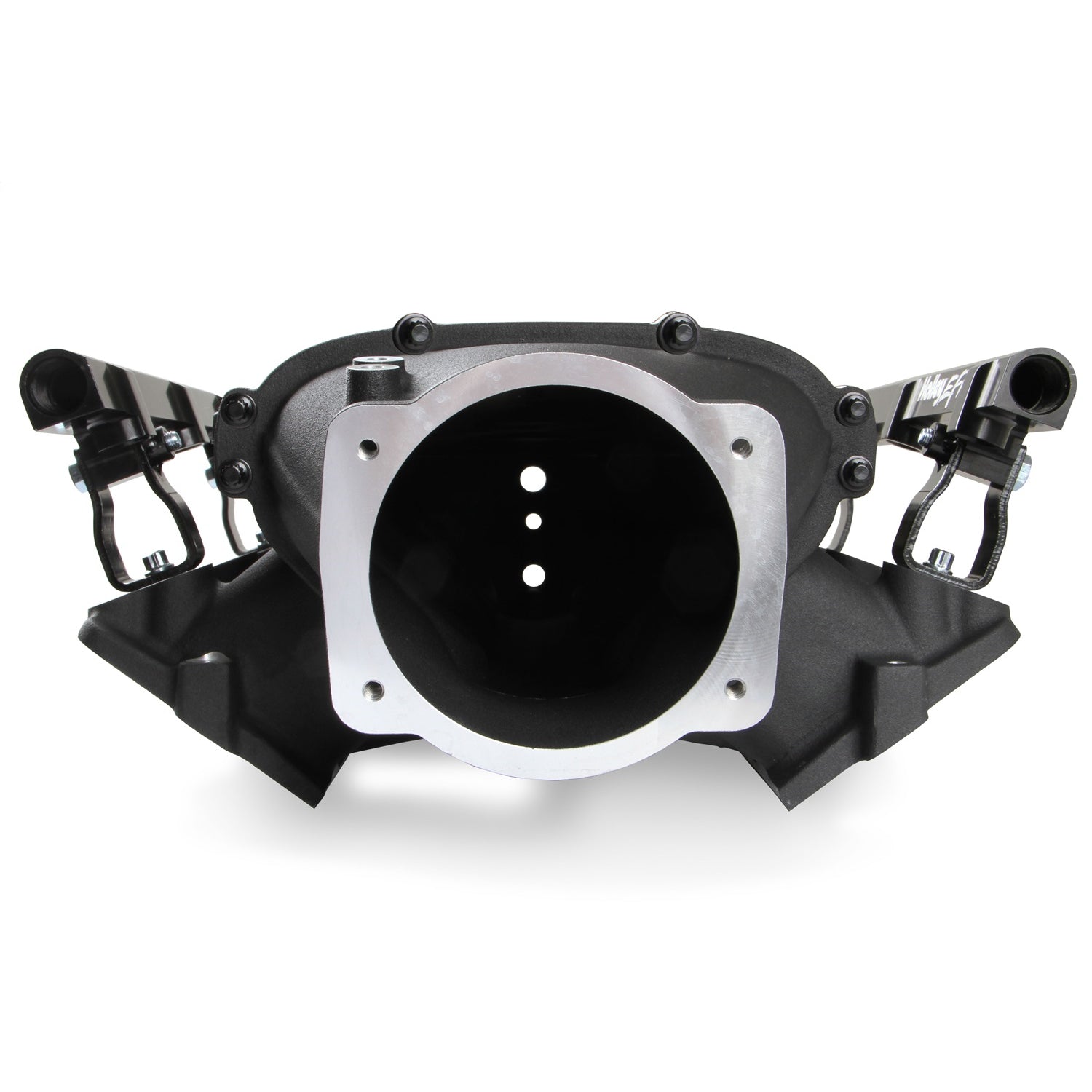 Holley EFI Ultra Lo-Ram Intake Manifold - 105 mm Throttle Body Flange - Multi Port - Black - GM LS-Series