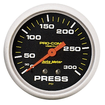 Auto Meter Pro-Comp Liquid Filled Pressure Gauge - 2-5/8" - 0-300 PSI