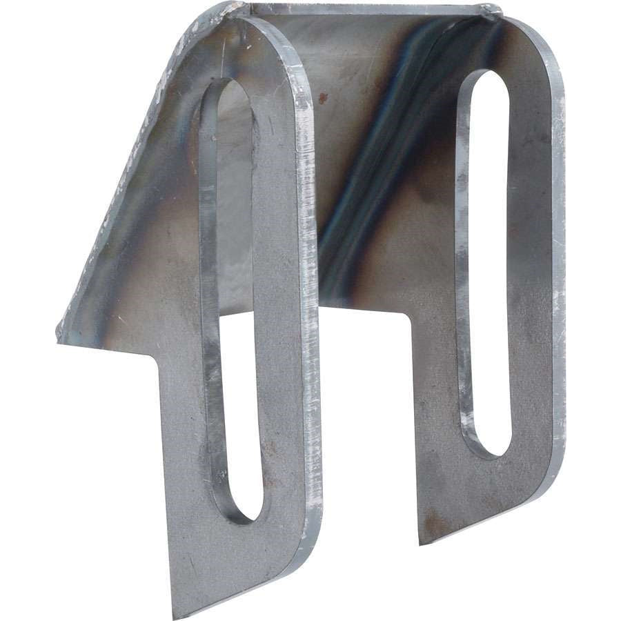 Allstar Performance Trailing Arm Bracket - Curved 3/4" Slot - Notched for 2" x 3" Square Tubing - 1/4" Thick