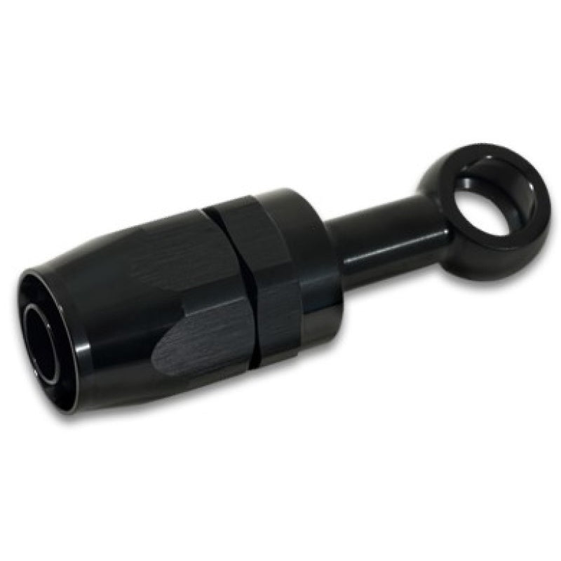 Vibrant Performance Straight 8 AN to 18 mm Banjo Banjo Hose End - Swivel - Black