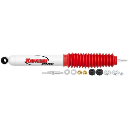 Rancho RS5000 Series Twintube Steering Stabilizer - 15.63 in Compressed / 27.44 in Extended