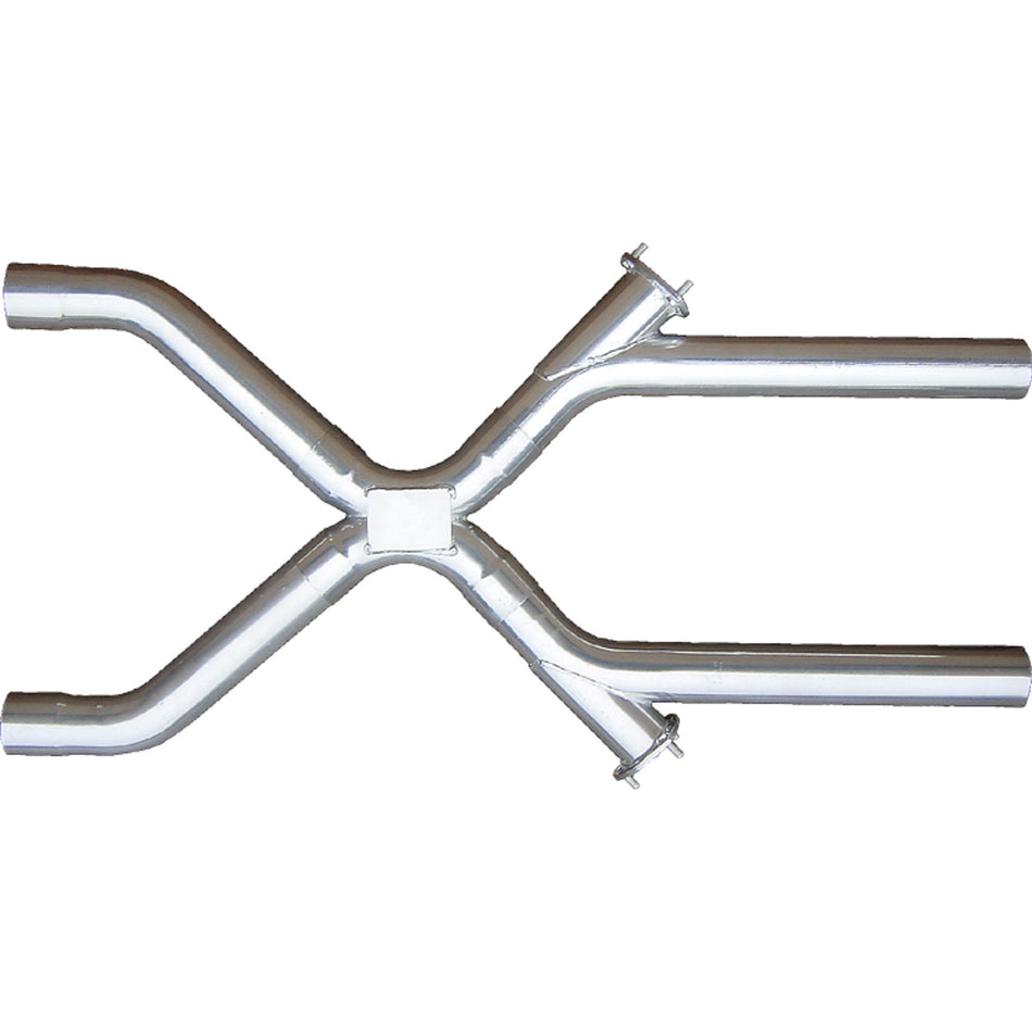 Pypes Performance Exhaust X-Change Exhaust X-Pipe 3" Diameter Dumps Stainless - Natural