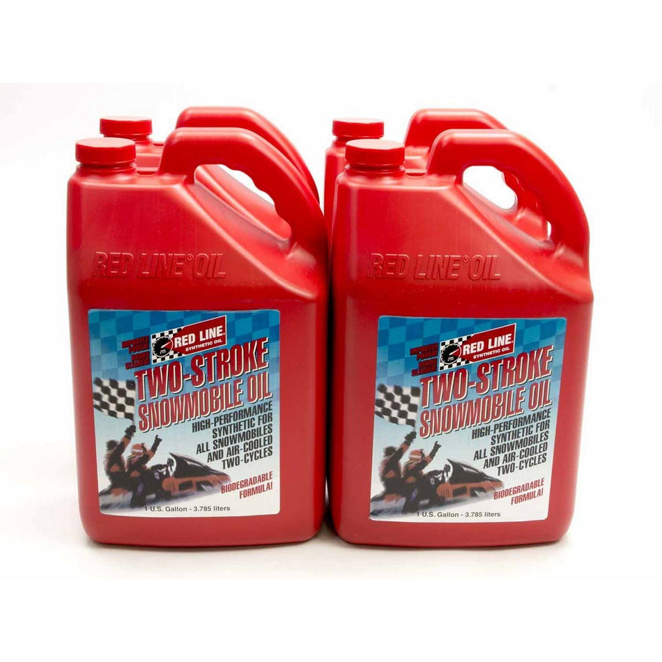 Red Line Two-Stroke Snowmobile Oil -1 Gallon (Case of 4)