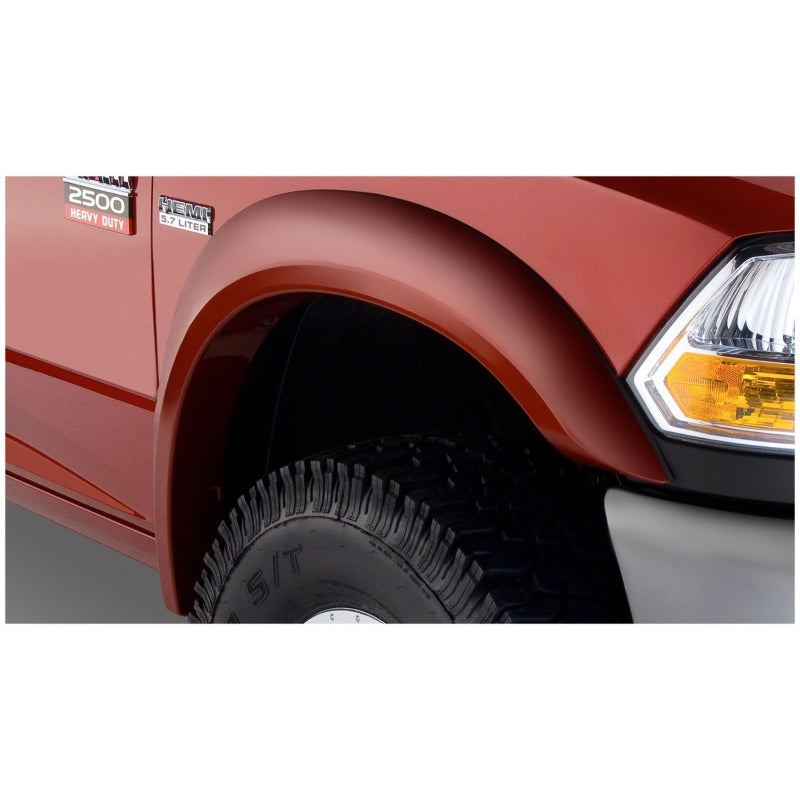 Bushwacker Extend-A-Fender Front / Rear Fender Flare - 1.75 in Wide - Black - Dodge Ram Fullsize Truck 2010-14