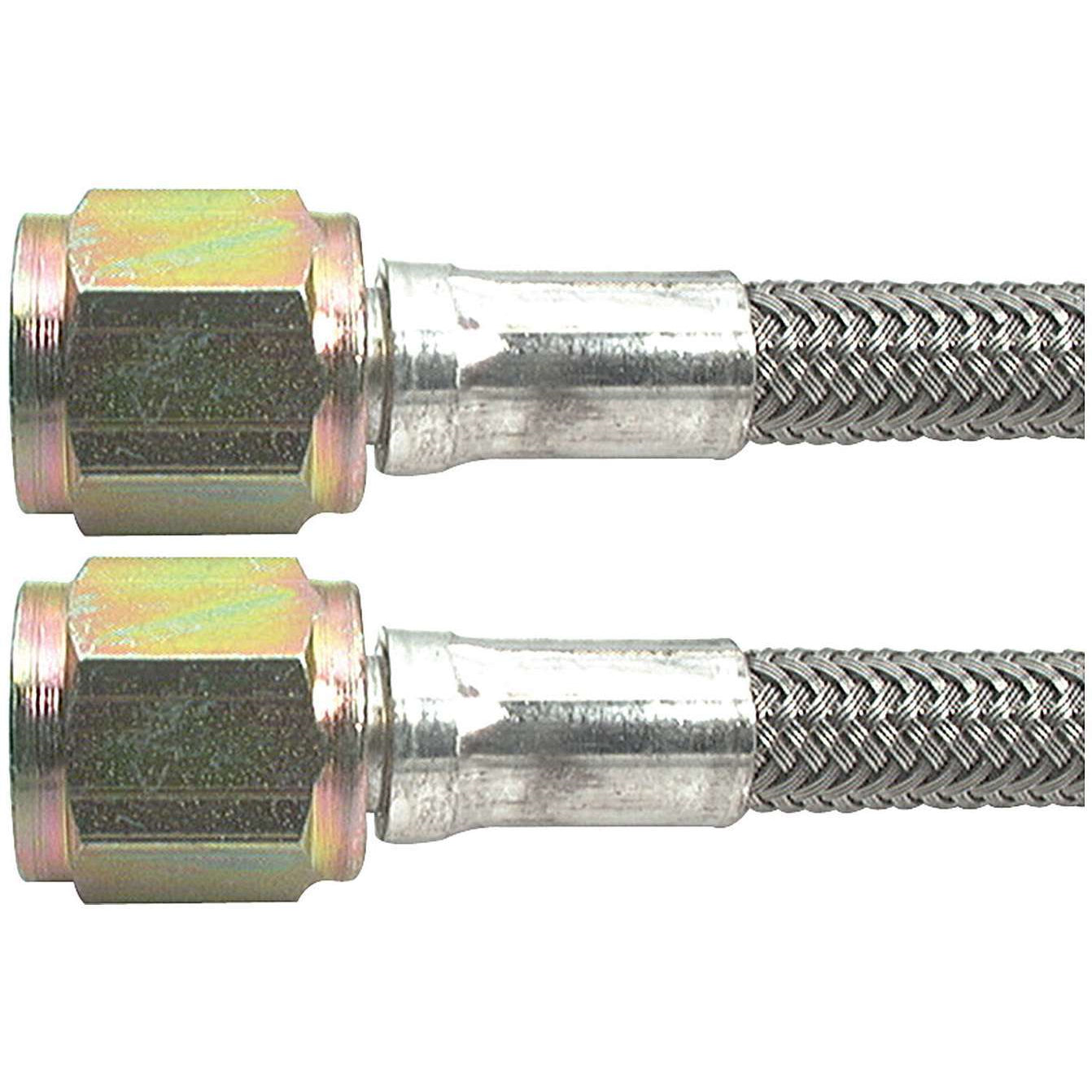 Allstar Performance 30" -4 Braided Stainless Steel Line w/ -4 Straight Ends (5 Pack)