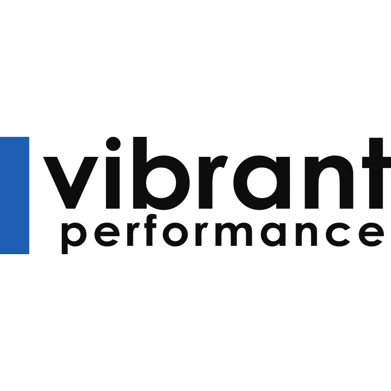 Vibrant Performance Y Block Fitting 8 AN Male Inlet Dual 6 AN Male Outlets Aluminum - Black Anodize