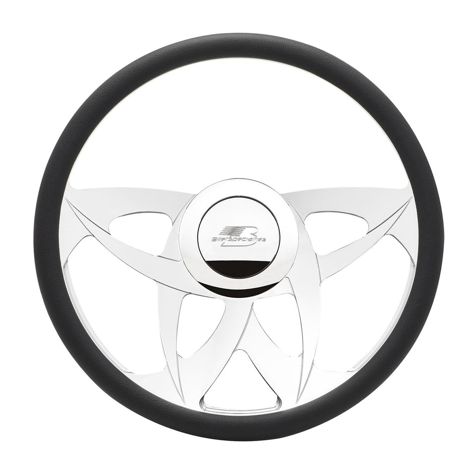 Billet Specialties Twinspin Steering Wheel Half Wrap - 15.5" Diameter - Aluminum - Polished