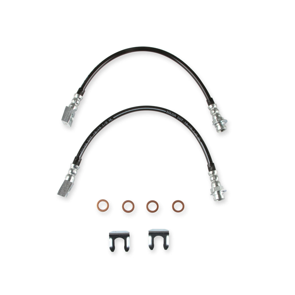 Rekudo JL8 Front Brake Hose Kit - OEM Replacement - GM F-Body 1970-81