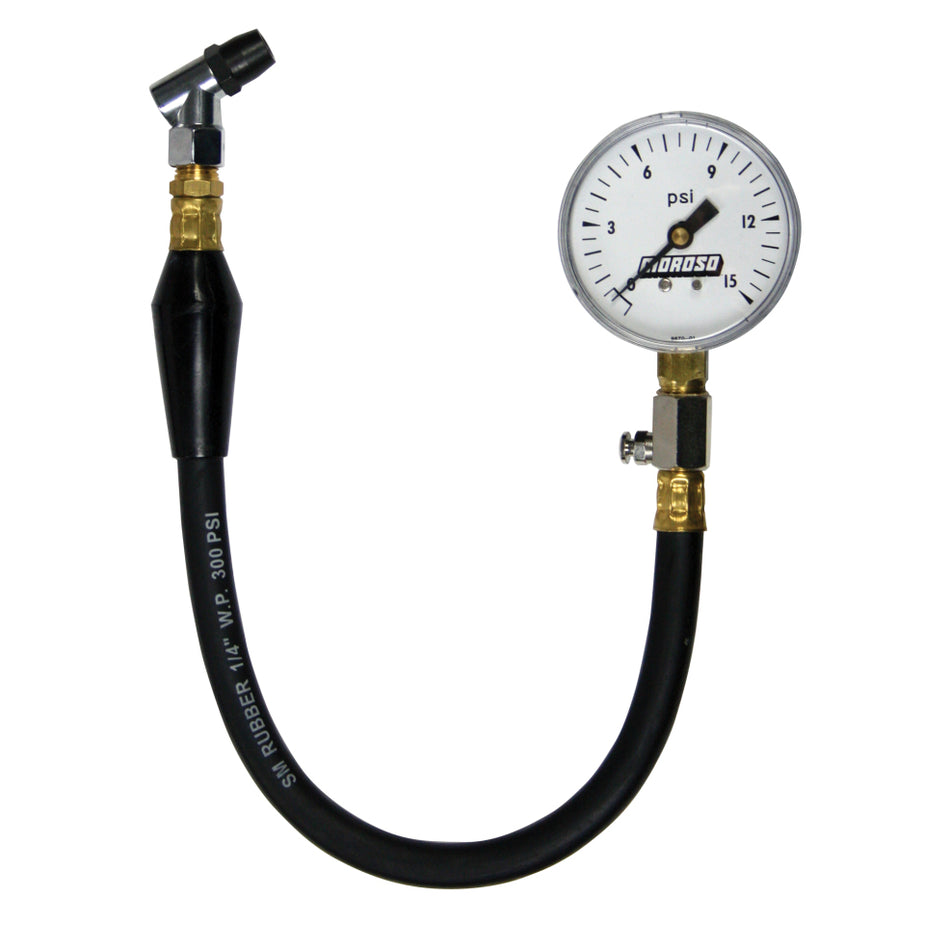 Moroso 0-15 PSI Tire Pressure Gauge