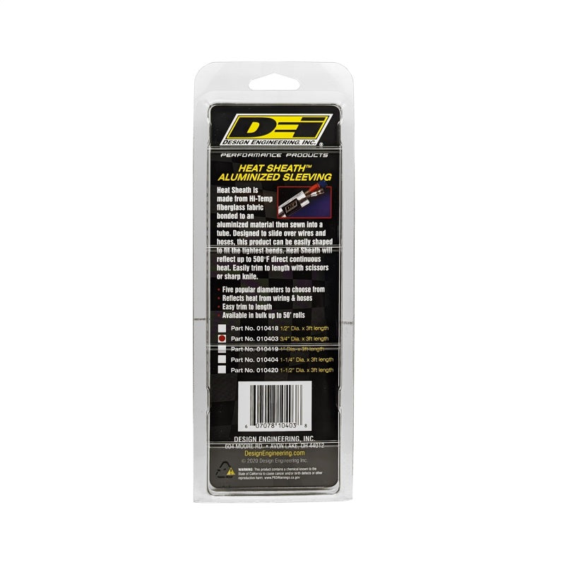 DEI Heat Sheath - 3/4" Diameter x 3 Ft.