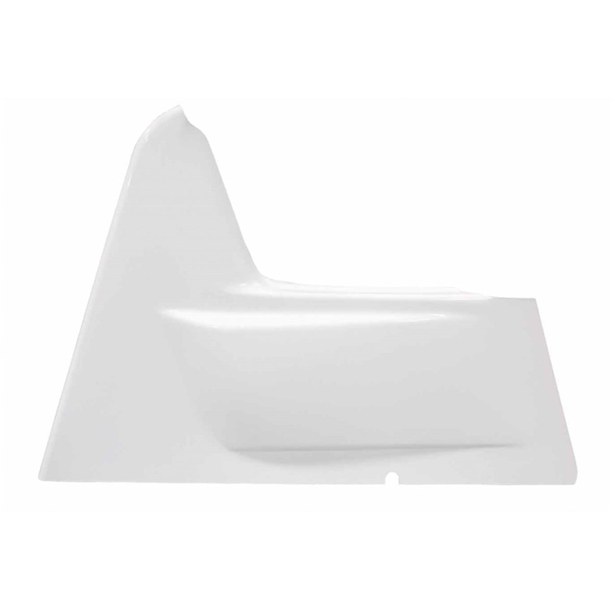 Triple X Wedge Style Arm Guard - Passenger Side - 1-1/2 in Kickout - White - AUS-TAF Sprint Car