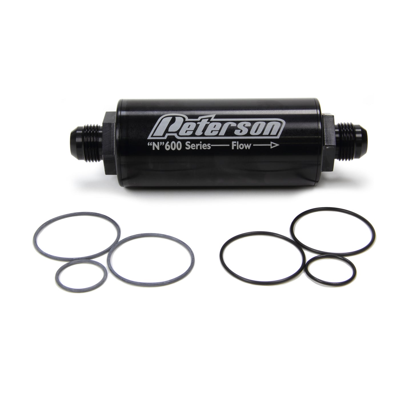 Peterson 600 Series Inline Fuel Filter -60 Micron -10 AN Fittings