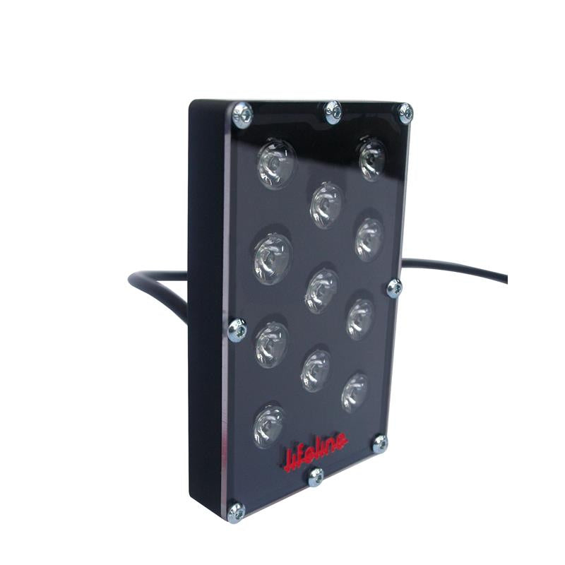 Lifeline USA LED Accessory Rain Light - 3.94 x 2.44 in Rectangle - White LED - Black