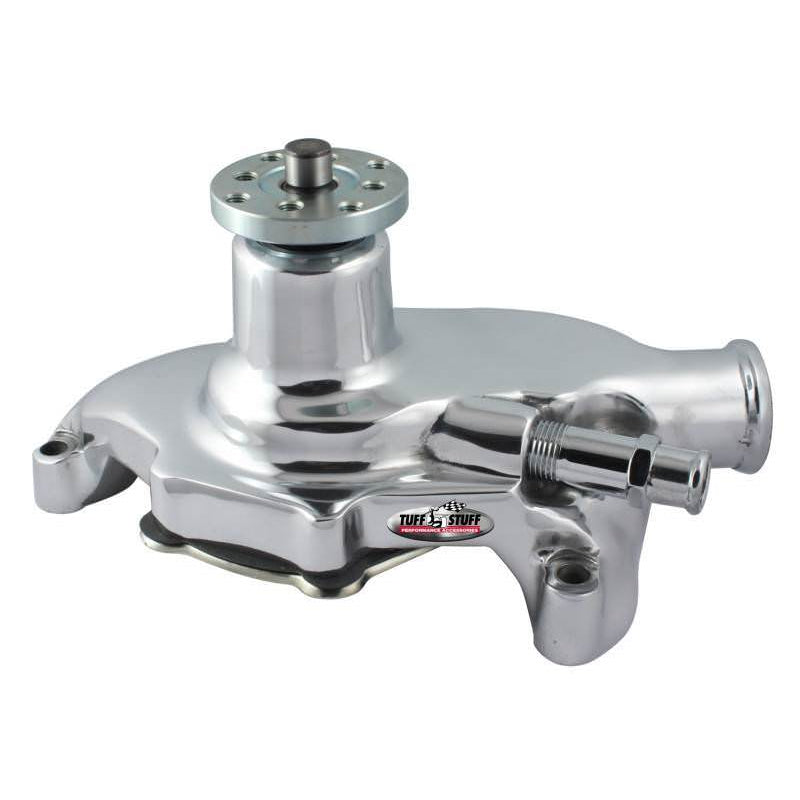 Tuff Stuff Platinum SuperCool Aluminum Water Pump - Smoothie - SB Chevy - Short Style - Polished