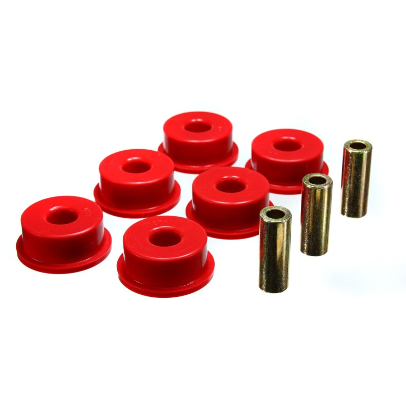 Energy Suspension Hyper-Flex Differential Housing Mount Bushing - Red / Cadmium - Chevy Camaro 2010-14