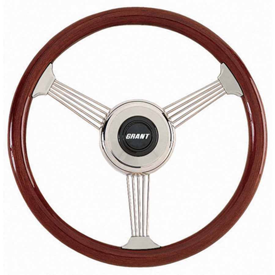 Grant Banjo Style Steering Wheel - 14 3/4" - Mahogany