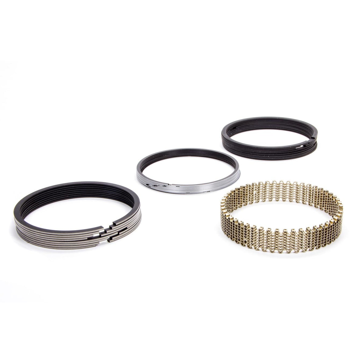 Hastings 4.350" Bore Piston Rings 5/64 x 5/64 x 3/16" Thick Standard Tension Moly - 8 Cylinder