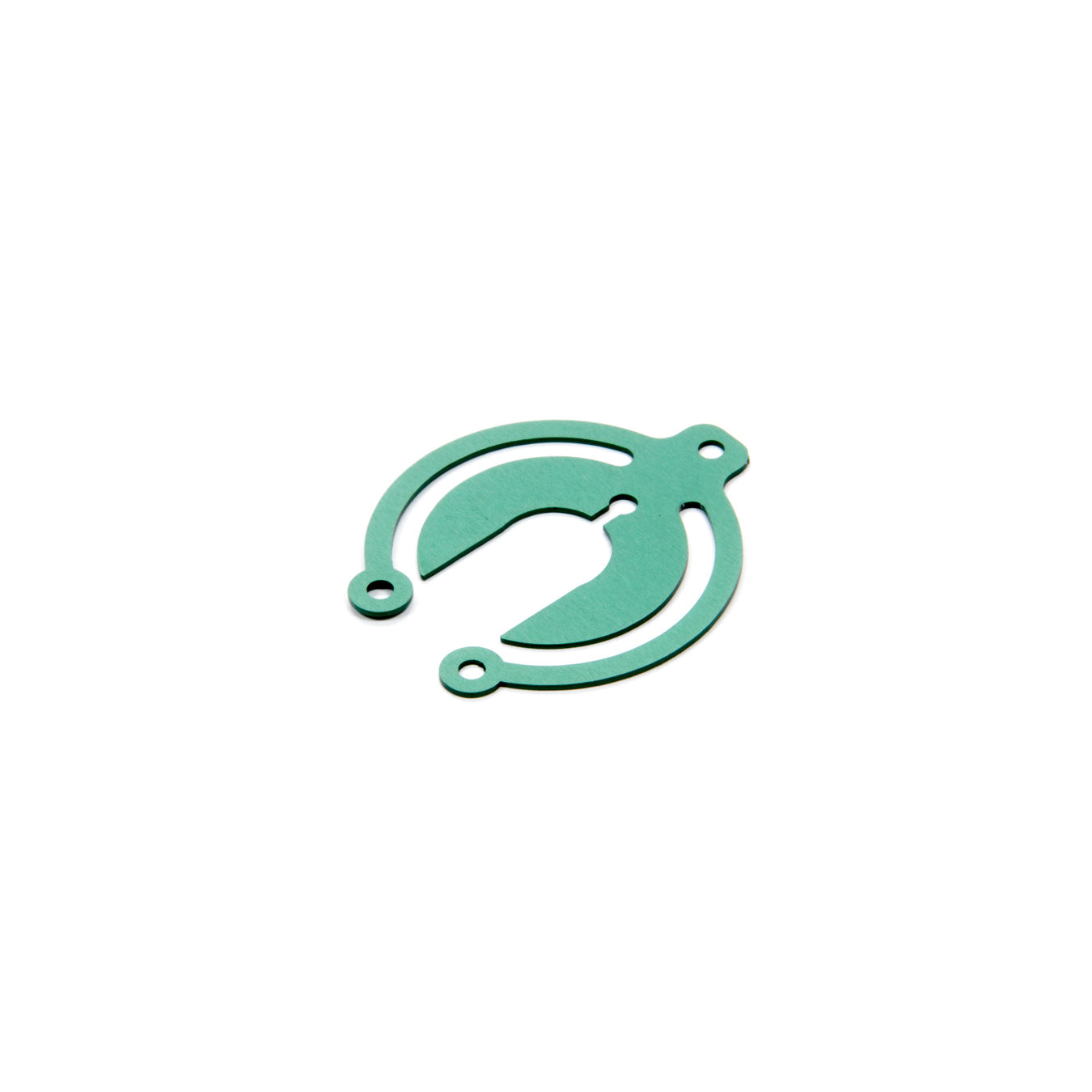 RE Suspension 1/32" Thick Bump Stop Shim 14 mm Shaft Aluminum Green - Each