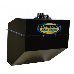Superior 26 Gallon Fuel Cell - 19.5 in Wide x 20.75 in Deep - 10 AN Male Outlet - 8 AN Male Return - Black