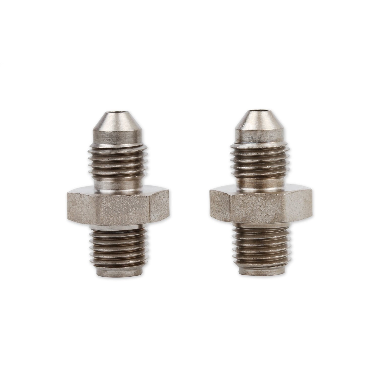 Earl's Steel Brake Adapter -03 AN to 3/8-24 Inverted Flare - Short - (2 Pack)
