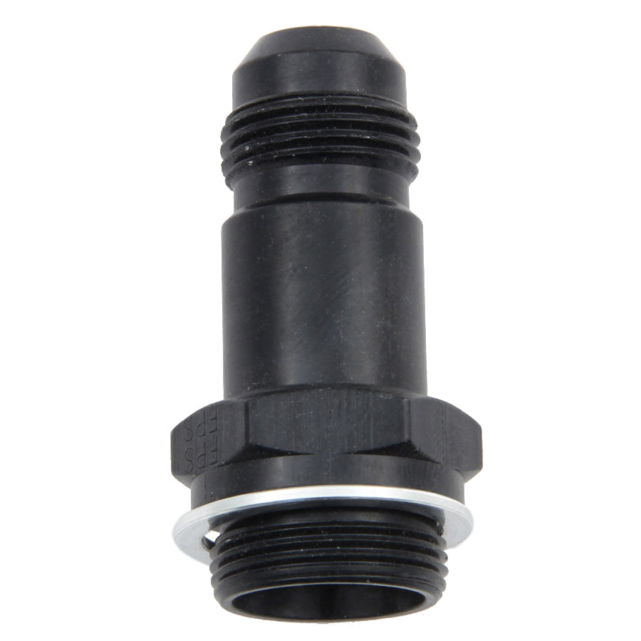 Fragola Male Carburetor Fitting -8 AN x 7/8-20 Dual Feed - Black