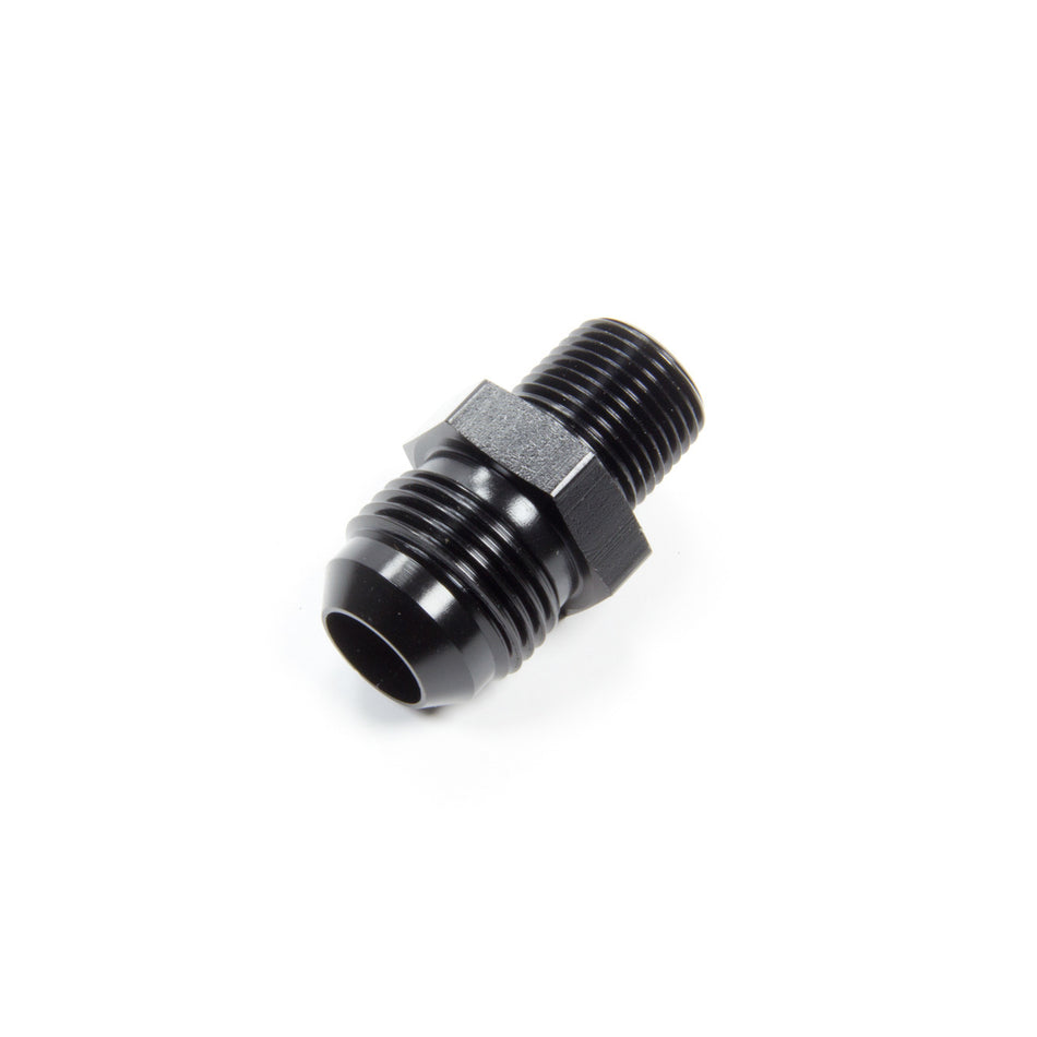 Aeroquip Black Aluminum -10 Male AN to 3/8" NPT - For Holley Electric Fuel Pumps