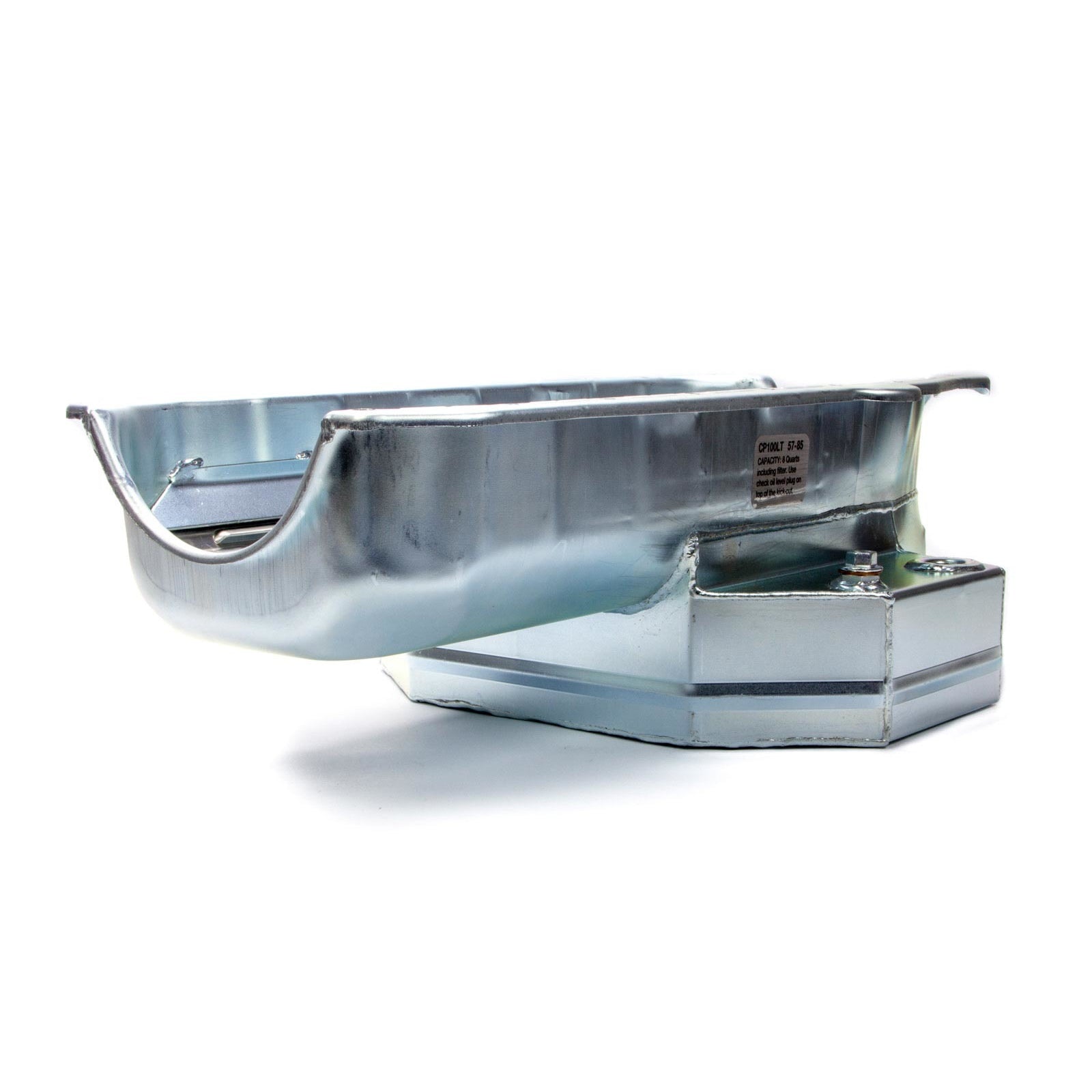 Champ Pans Oval Track Wet Sump Oil Pan w/ Louvered Windage Tray - SB Chevy