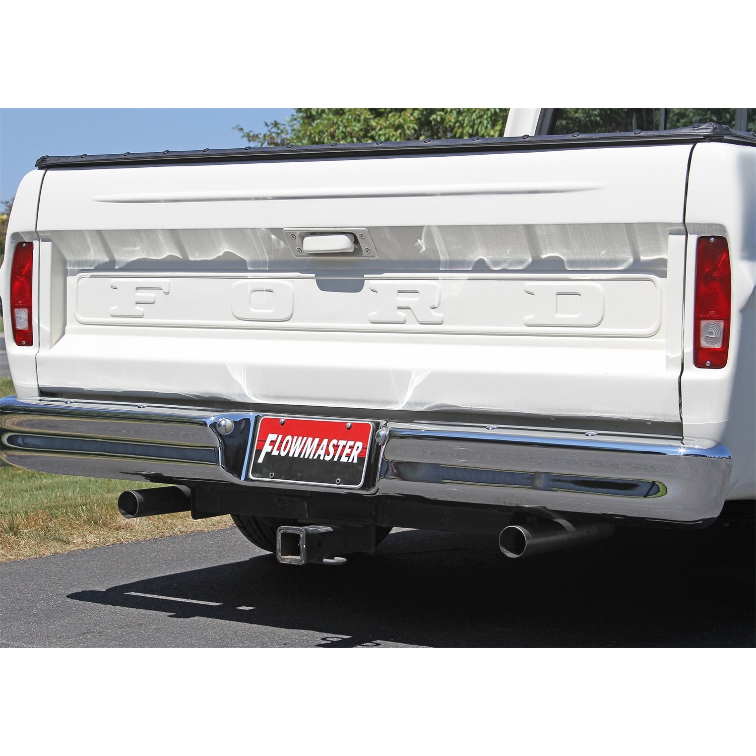 Flowmaster American Thunder Header-Back Exhaust System - 2-1/2 in Tailpipe - Ford Fullsize Truck 1967-72