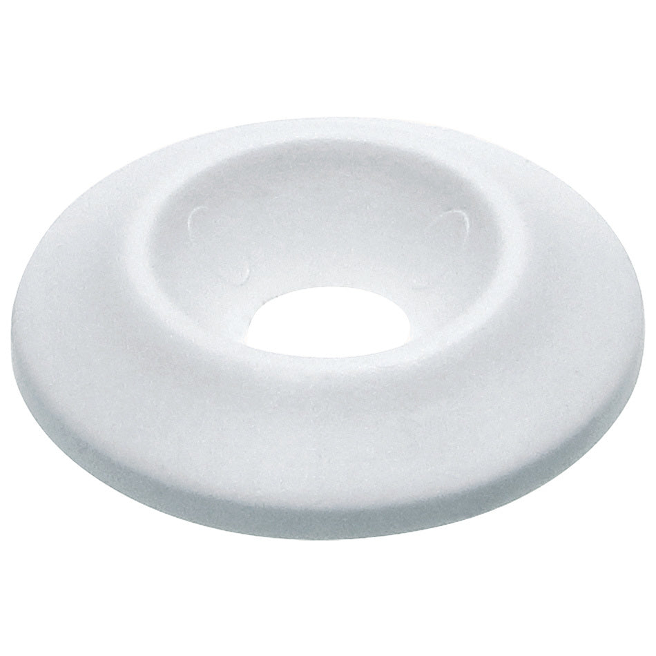 Allstar Performance Plastic Countersunk Washers - 1/4" x 1" - White (10 Pack)