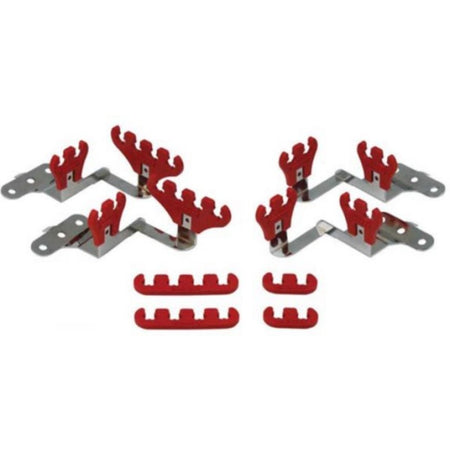 Moroso Wire Loom Kit - SB Chevy Centerbolt Loom Kit - Red - 7-8 mm