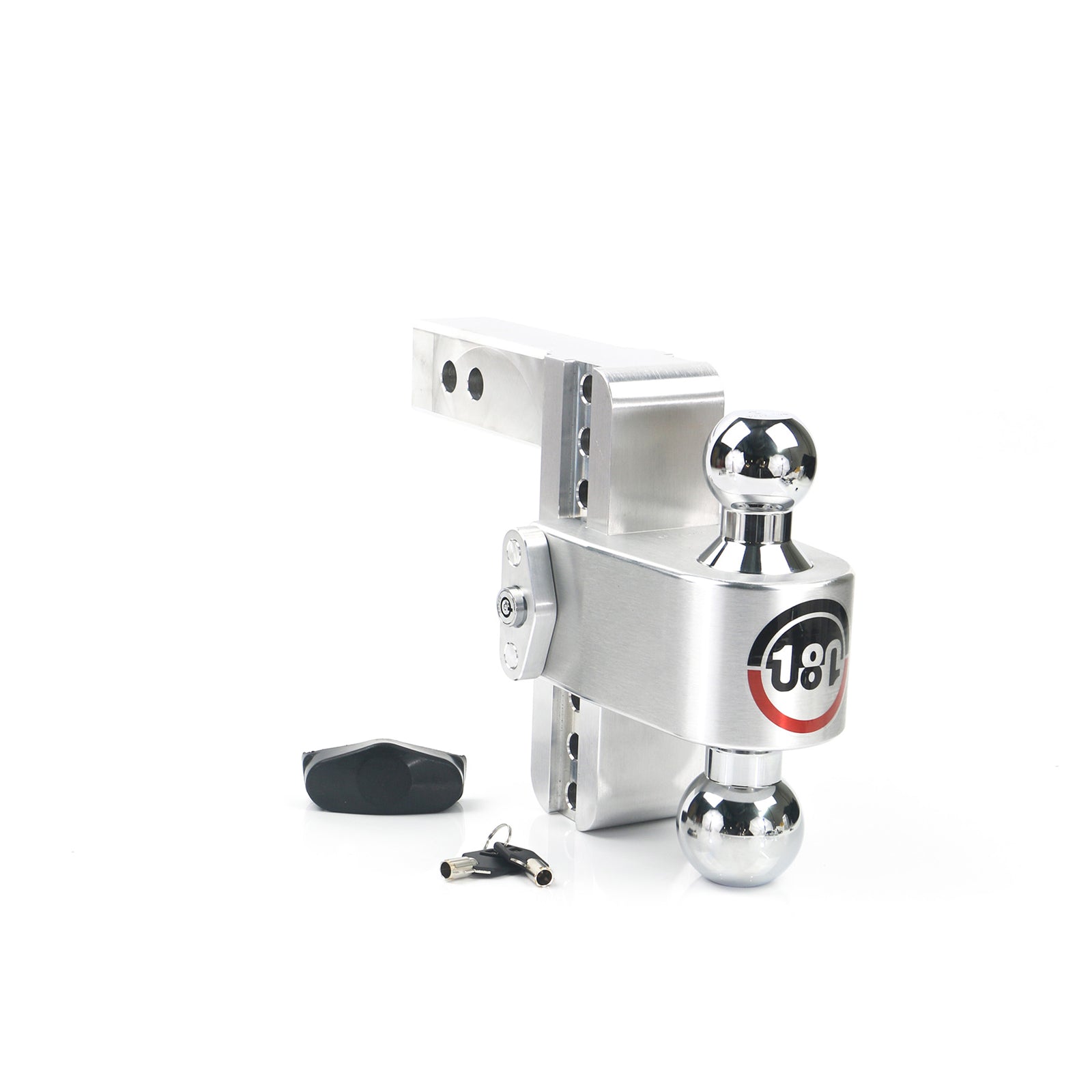 Weigh Safe Ball Mount Hitch - 2/2-5/16" Hitch - 6" Drop - 8000/12500 lb Capacity - Aluminum/Steel/Chrome