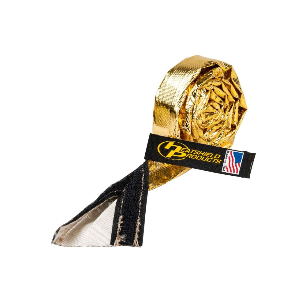Heatshield Products Cold Gold Sleeve - 1/2 in ID - 3 ft Roll - 1100 Degrees - Gold