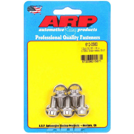 ARP Stainless Steel Bolt Kit - 12 Point (5) 5/16-18 x .560