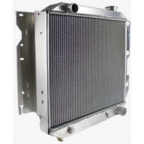 Northern 21" W x 21" H x 3-1/8" D Radiator Pass Inlet/Driver Outlet Aluminum Natural - V8 Conversion