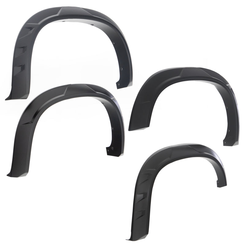 Bushwacker DRT Style Fender Flare - Front/Rear - 3.15"/3.20" Wide - Plastic - Black - 250/350