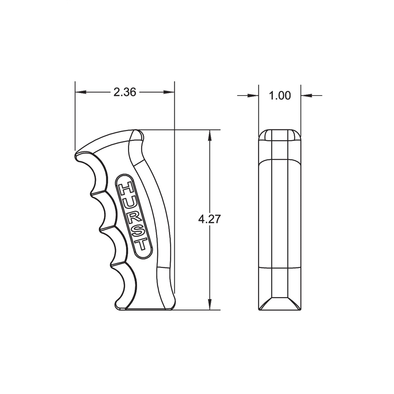 Hurst Universal Pistol Grip Handle w/ Switch